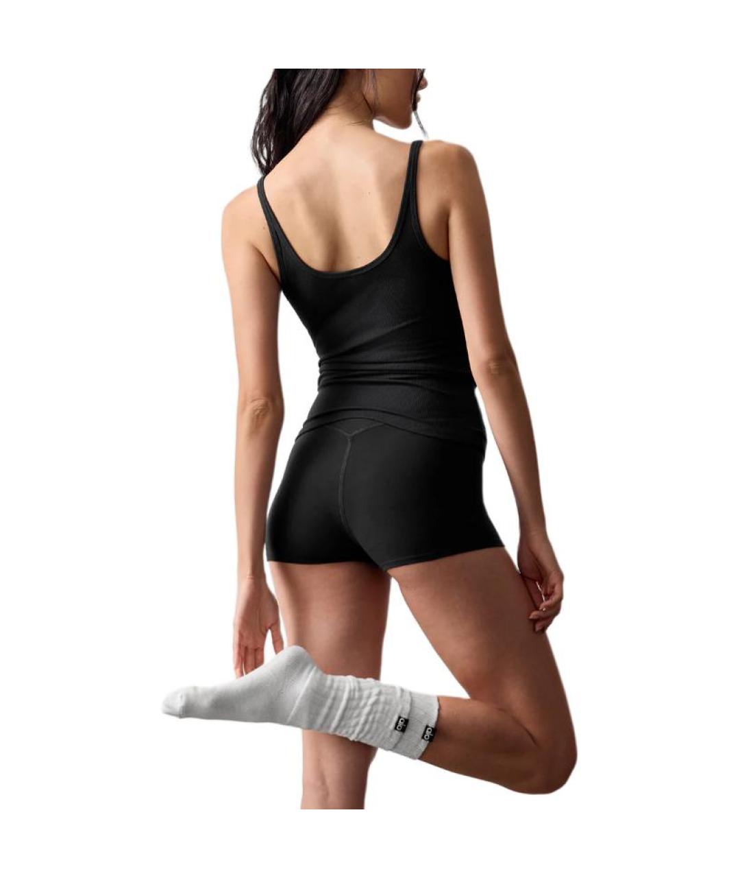 ALO YOGA Черная майка, фото 2