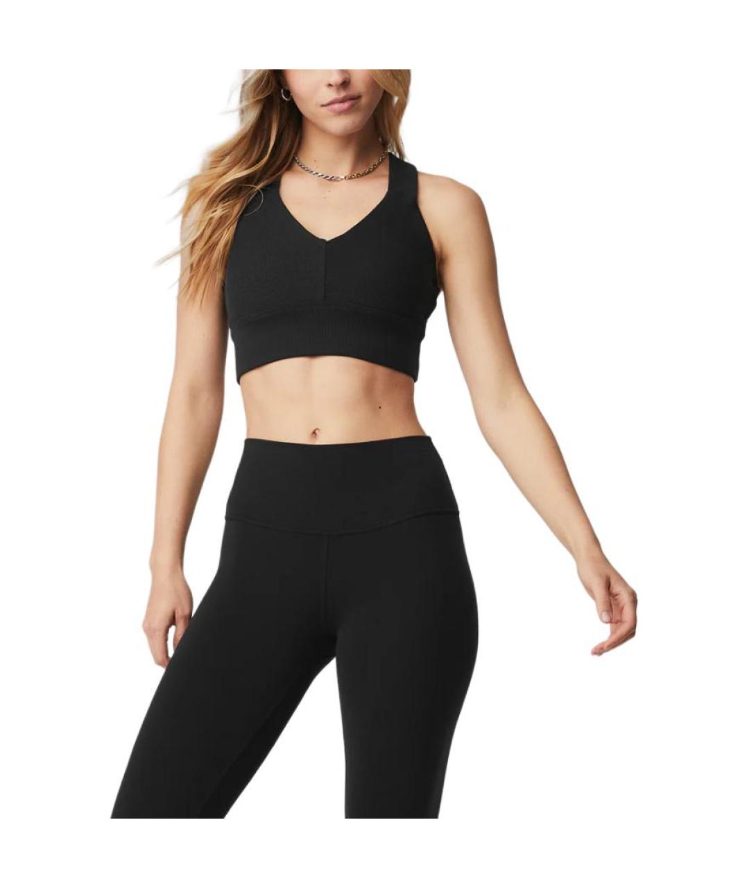 ALO YOGA Черная майка, фото 2