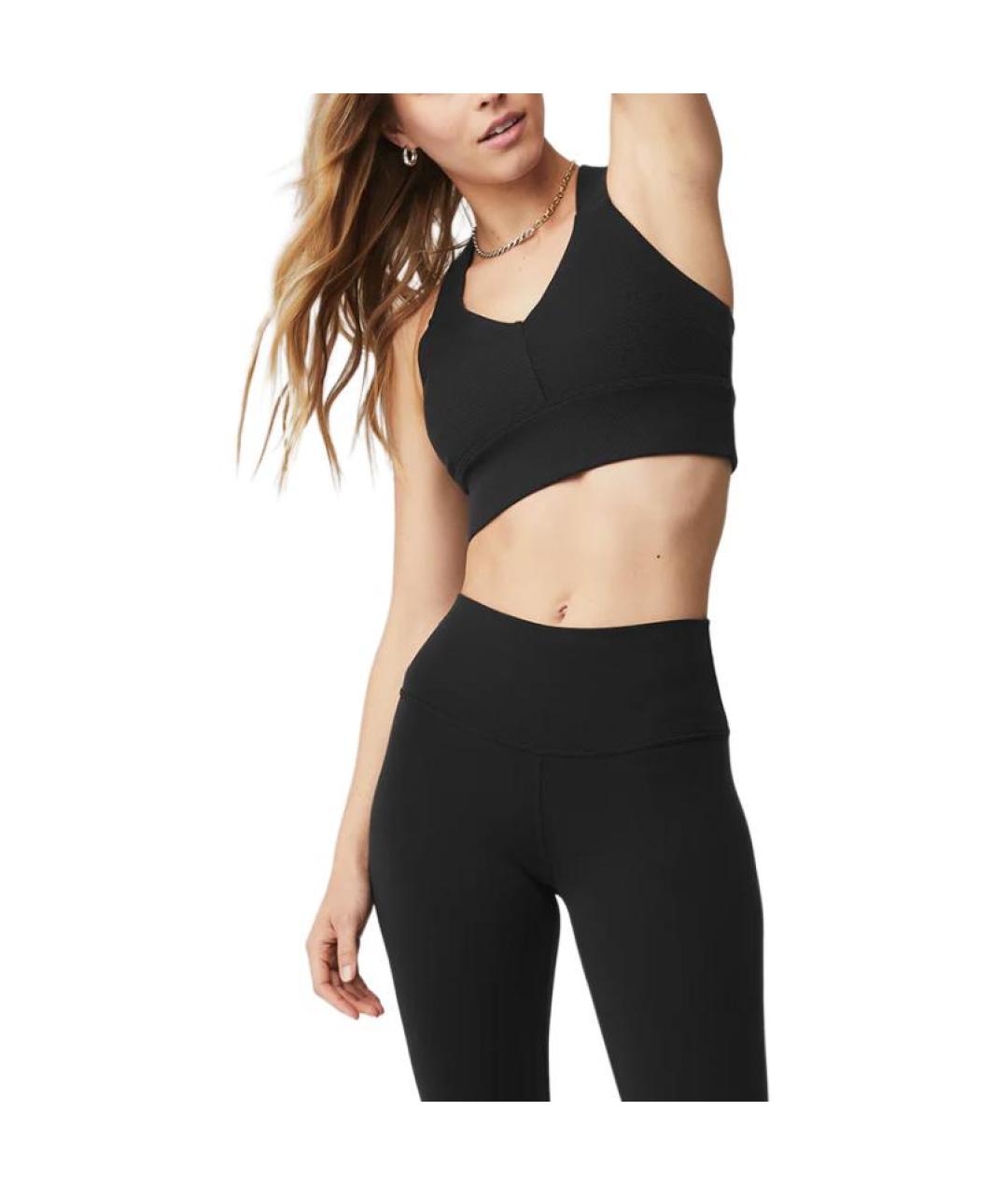 ALO YOGA Черная майка, фото 3