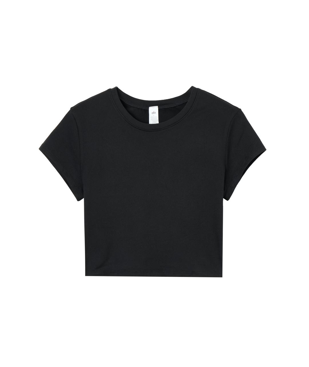 ALO YOGA Черная футболка, фото 1