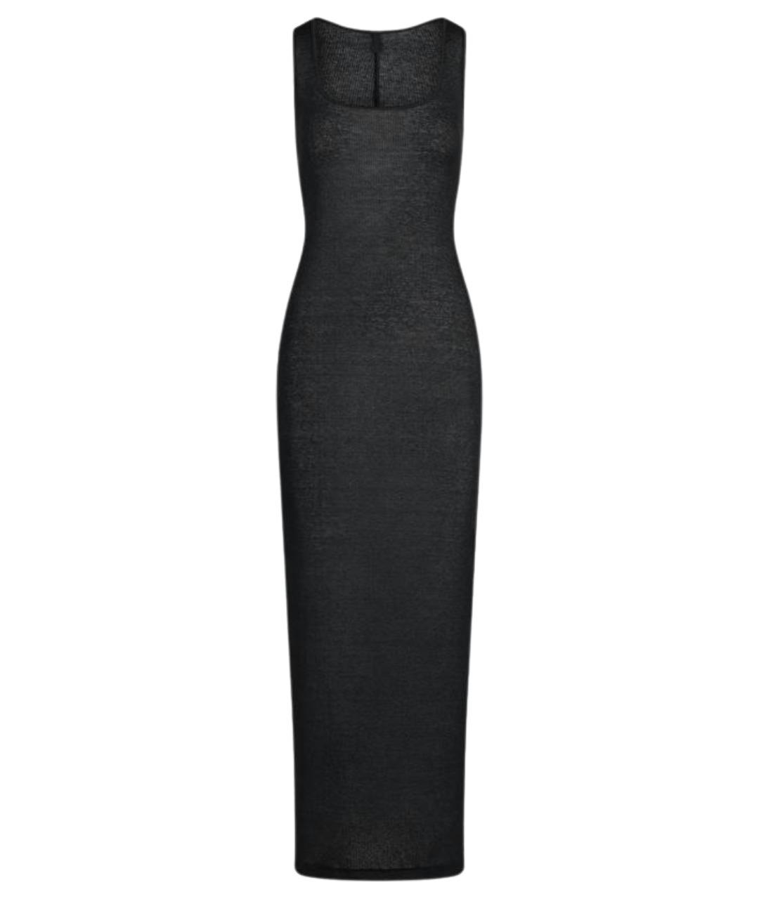 SKIMS Антрацитовое хлопковое повседневное платье, фото 1