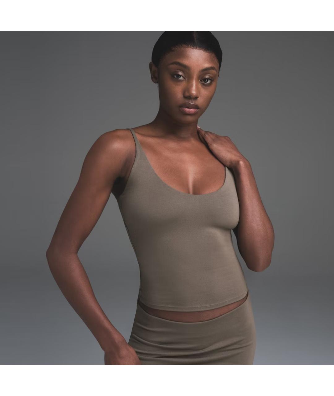 SKIMS Коричневая майка, фото 5