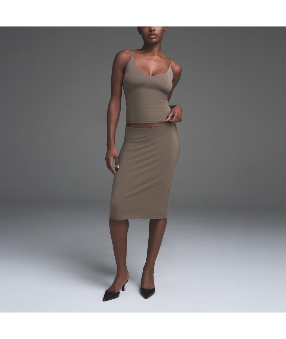 SKIMS Коричневая майка, фото 2