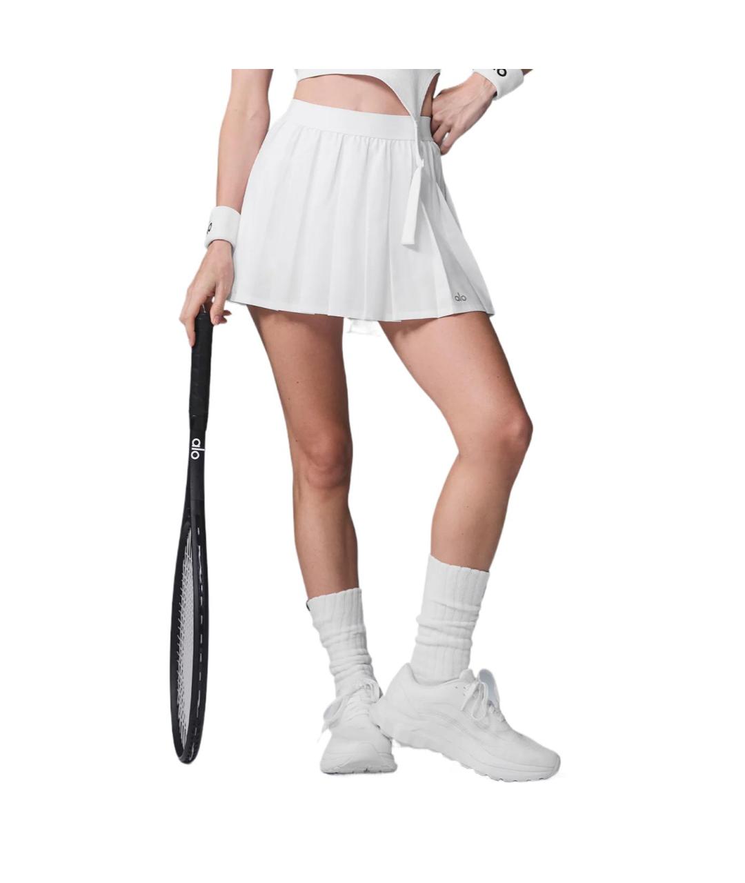 ALO YOGA Белая юбка мини, фото 6