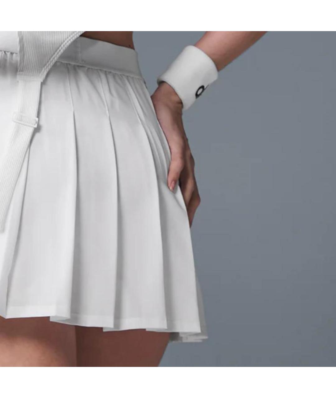 ALO YOGA Белая юбка мини, фото 4