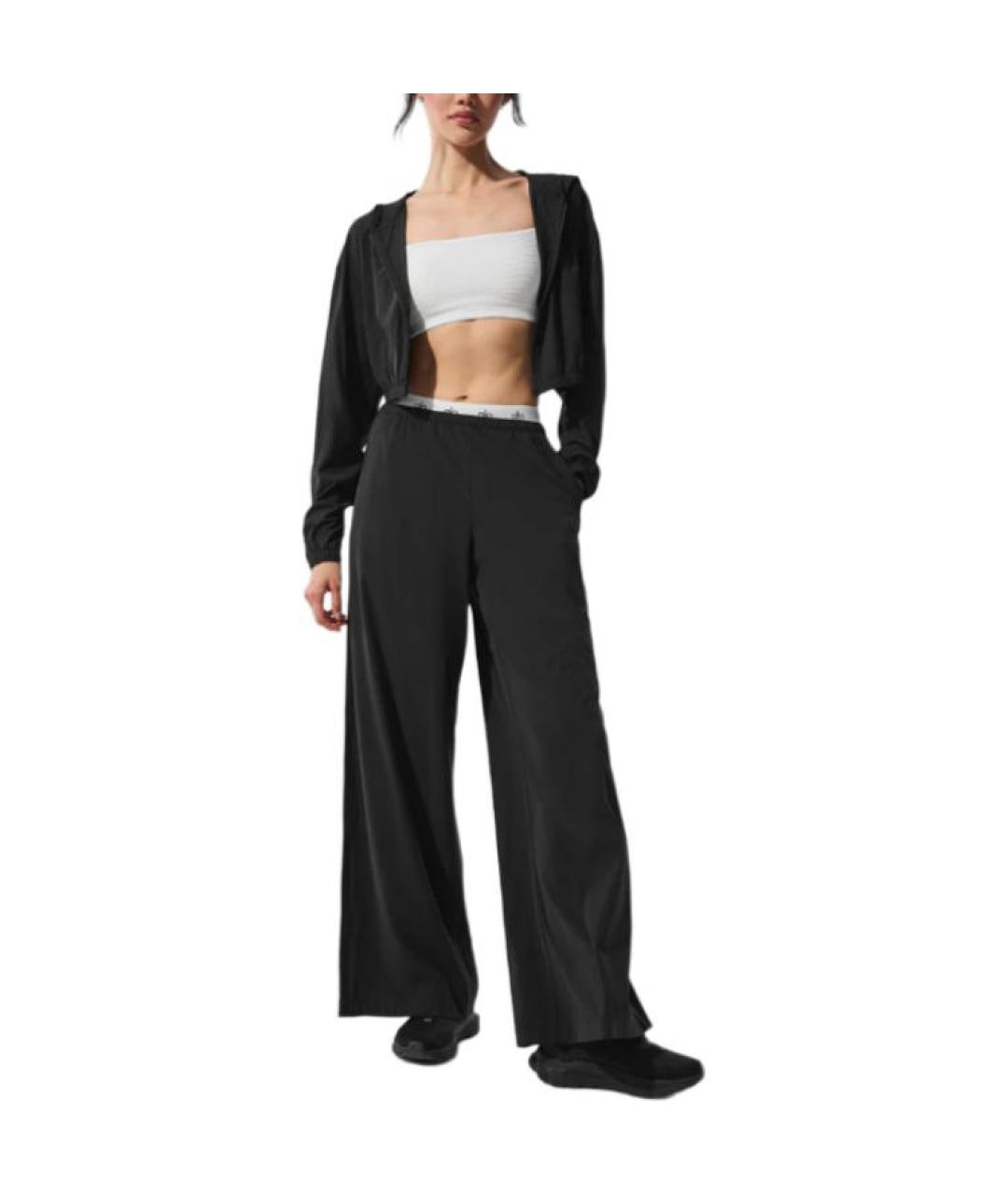 ALO YOGA Черные прямые брюки, фото 3