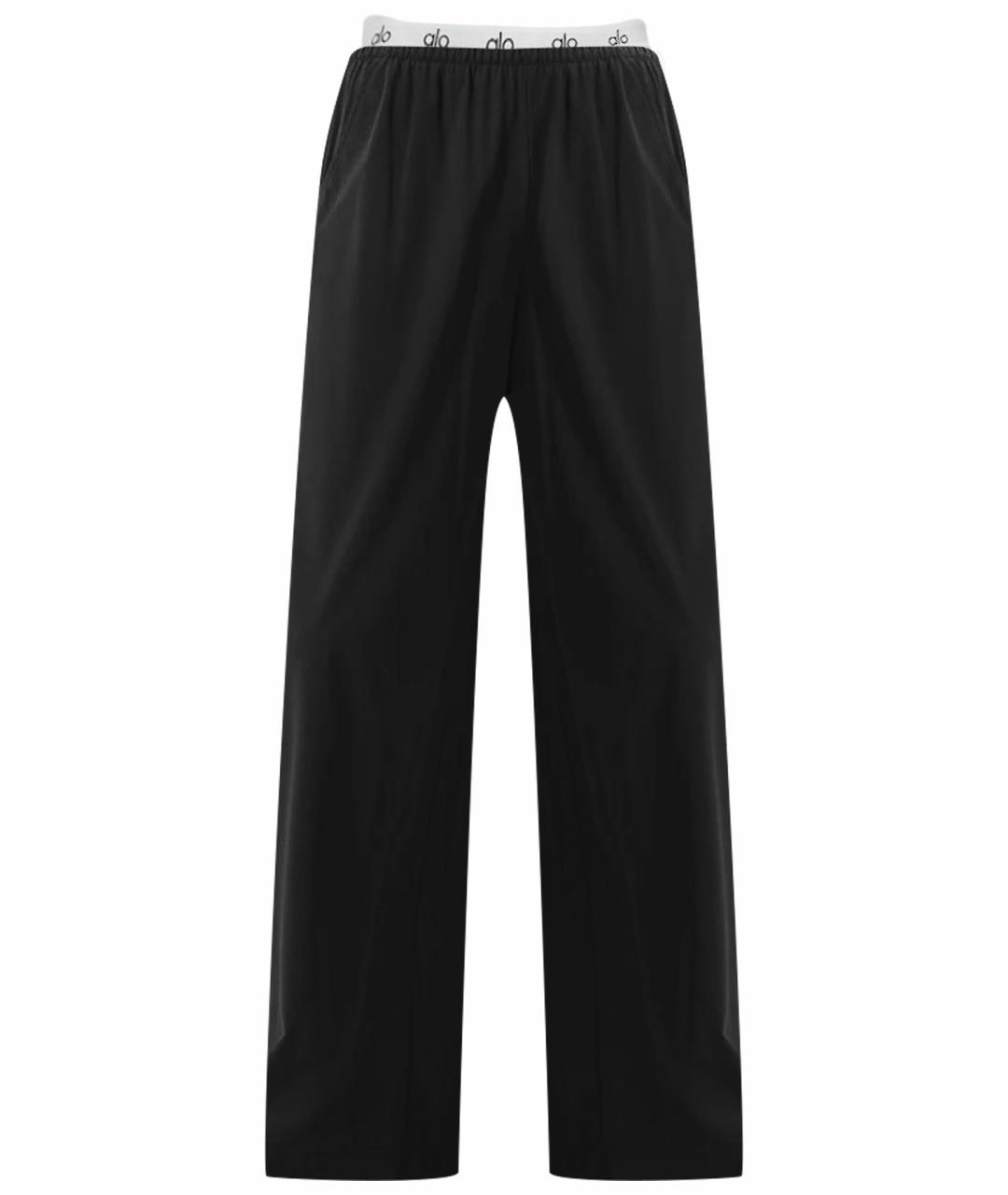 ALO YOGA Черные прямые брюки, фото 1