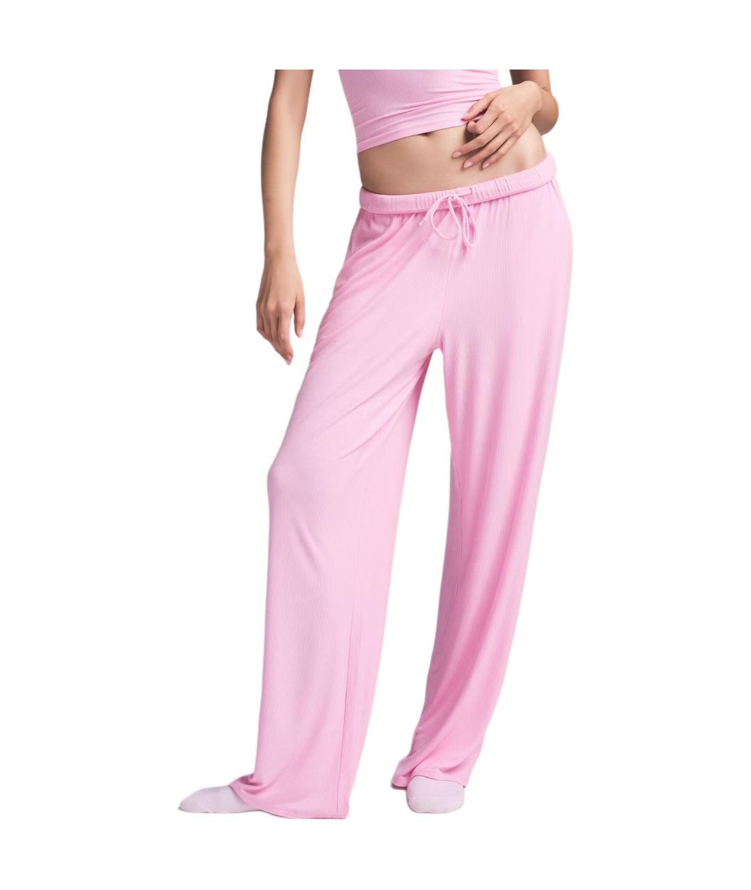 SKIMS Розовые прямые брюки, фото 2