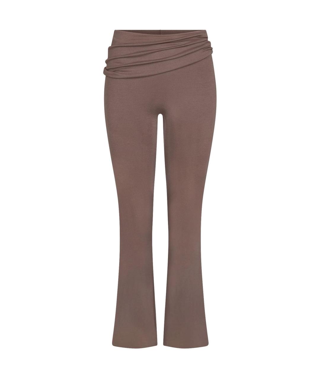 SKIMS Коричневые прямые брюки, фото 1