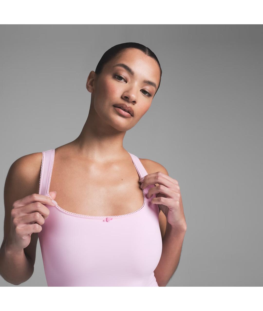 SKIMS Розовая майка, фото 3