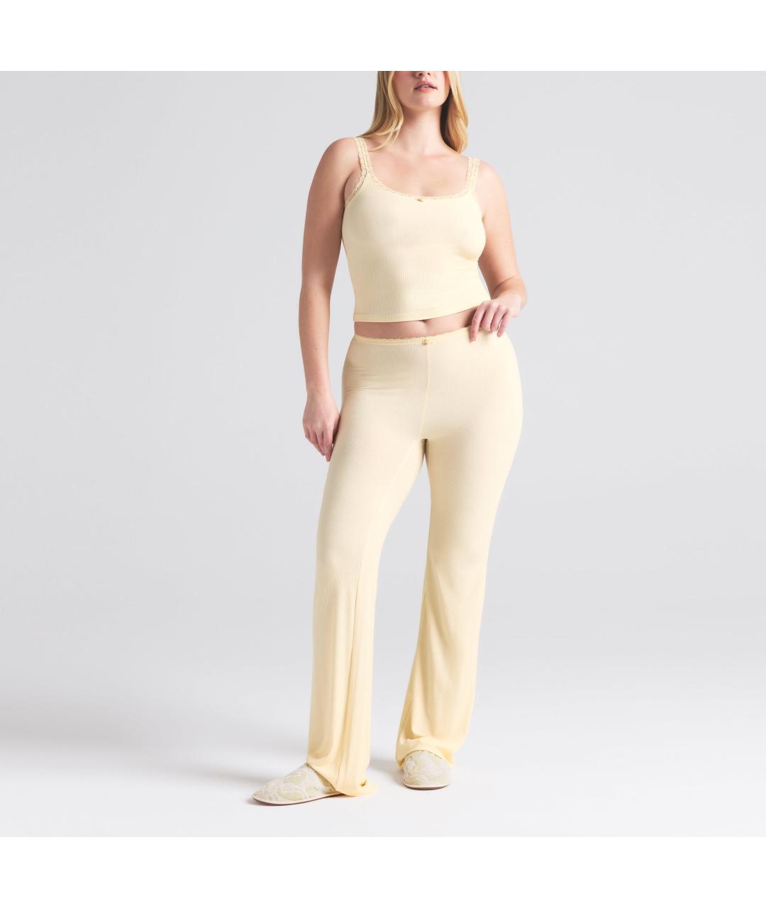 SKIMS Желтая майка, фото 2