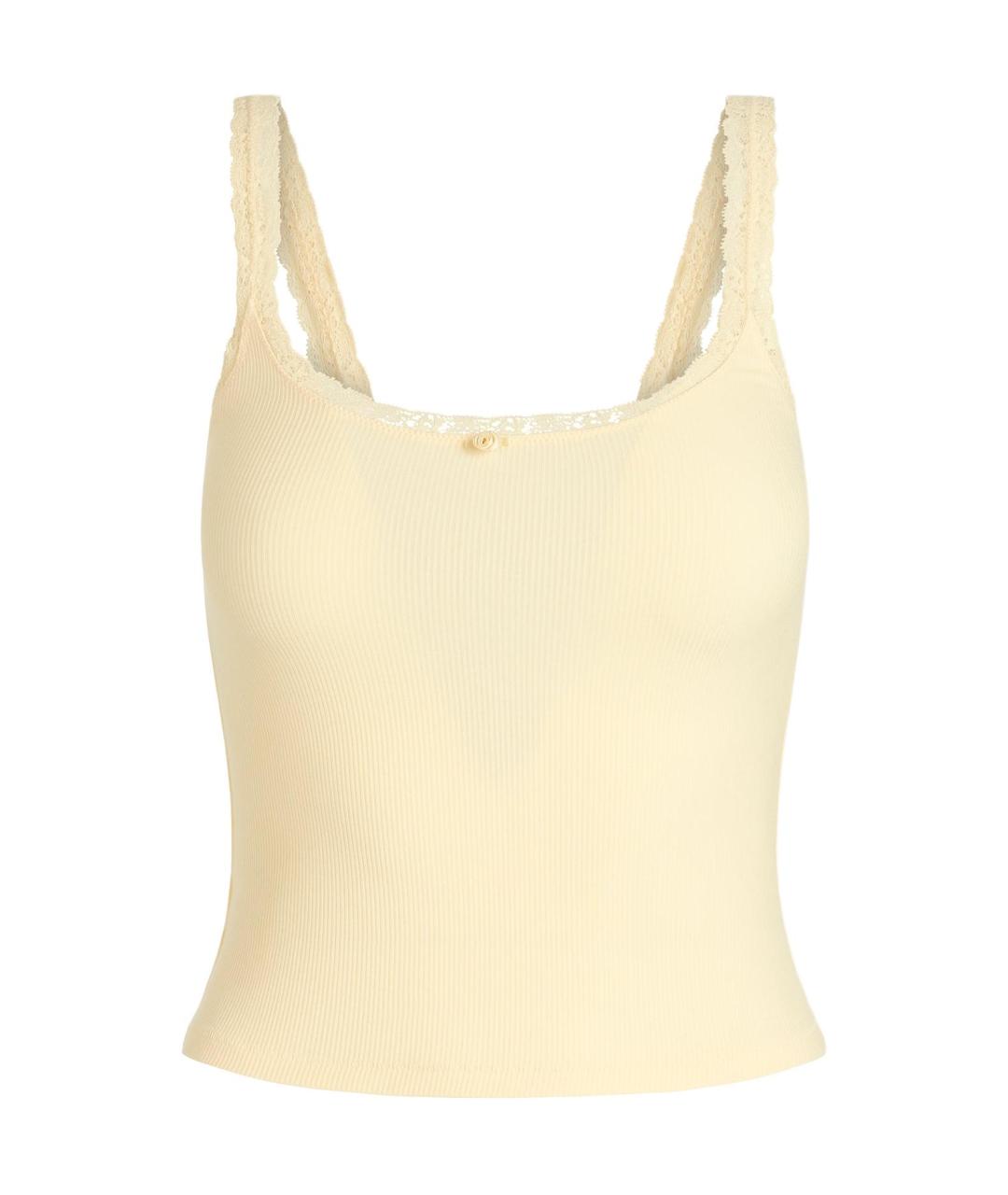 SKIMS Желтая майка, фото 1