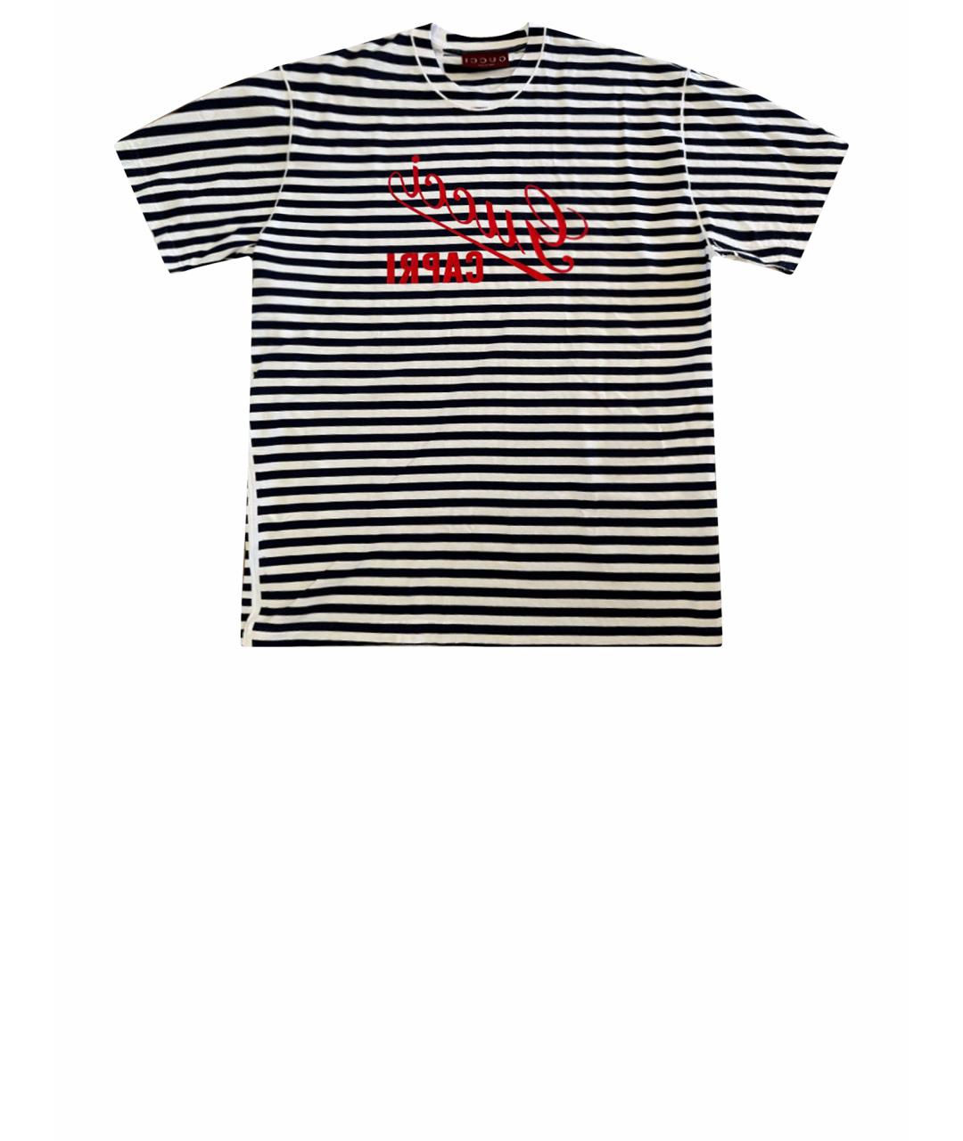 GUCCI Белая хлопковая футболка, фото 1