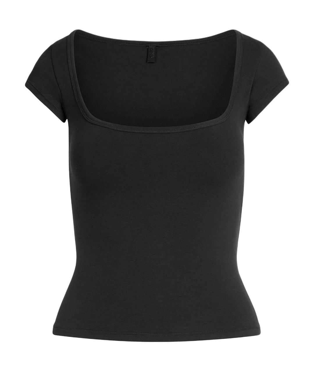 SKIMS Черная футболка, фото 1