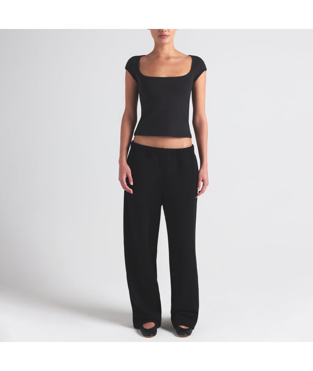 SKIMS Черная футболка, фото 2