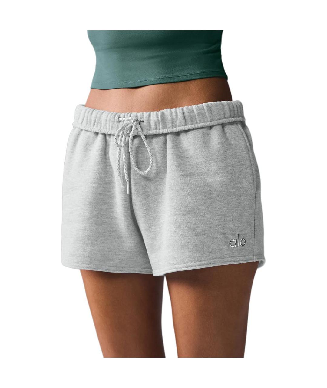 ALO YOGA Серые спортивные брюки и шорты, фото 3