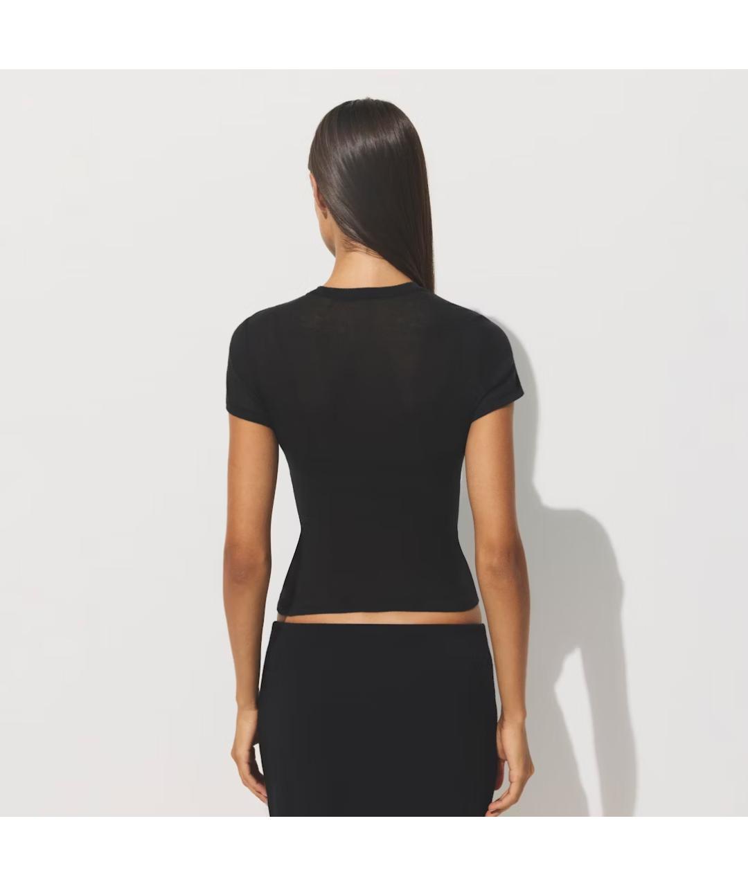 SKIMS Черная футболка, фото 4