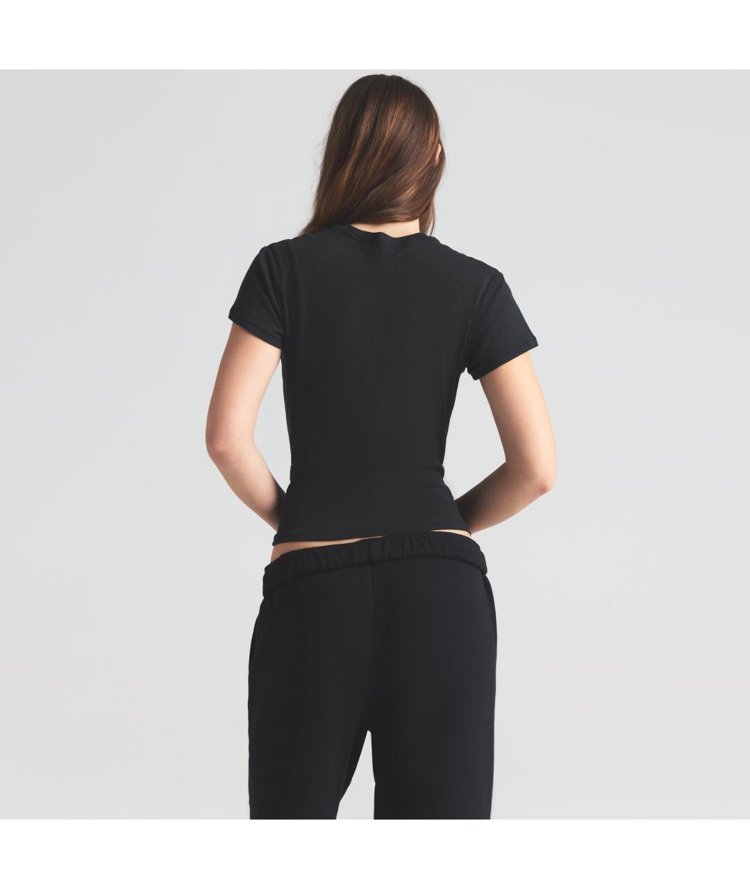 SKIMS Черная футболка, фото 2