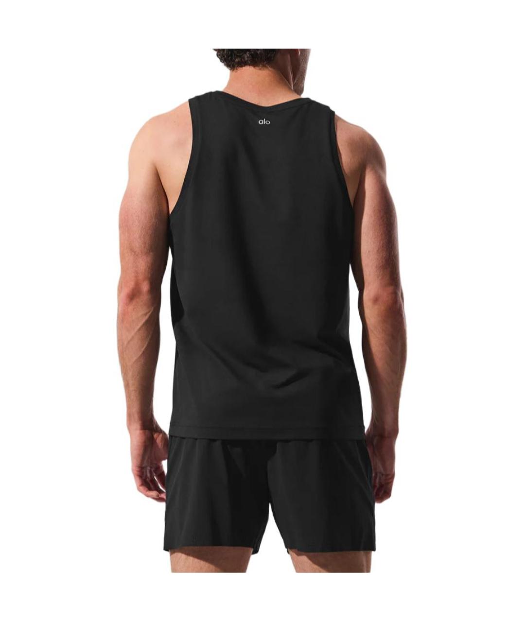 ALO YOGA Черная майка, фото 4