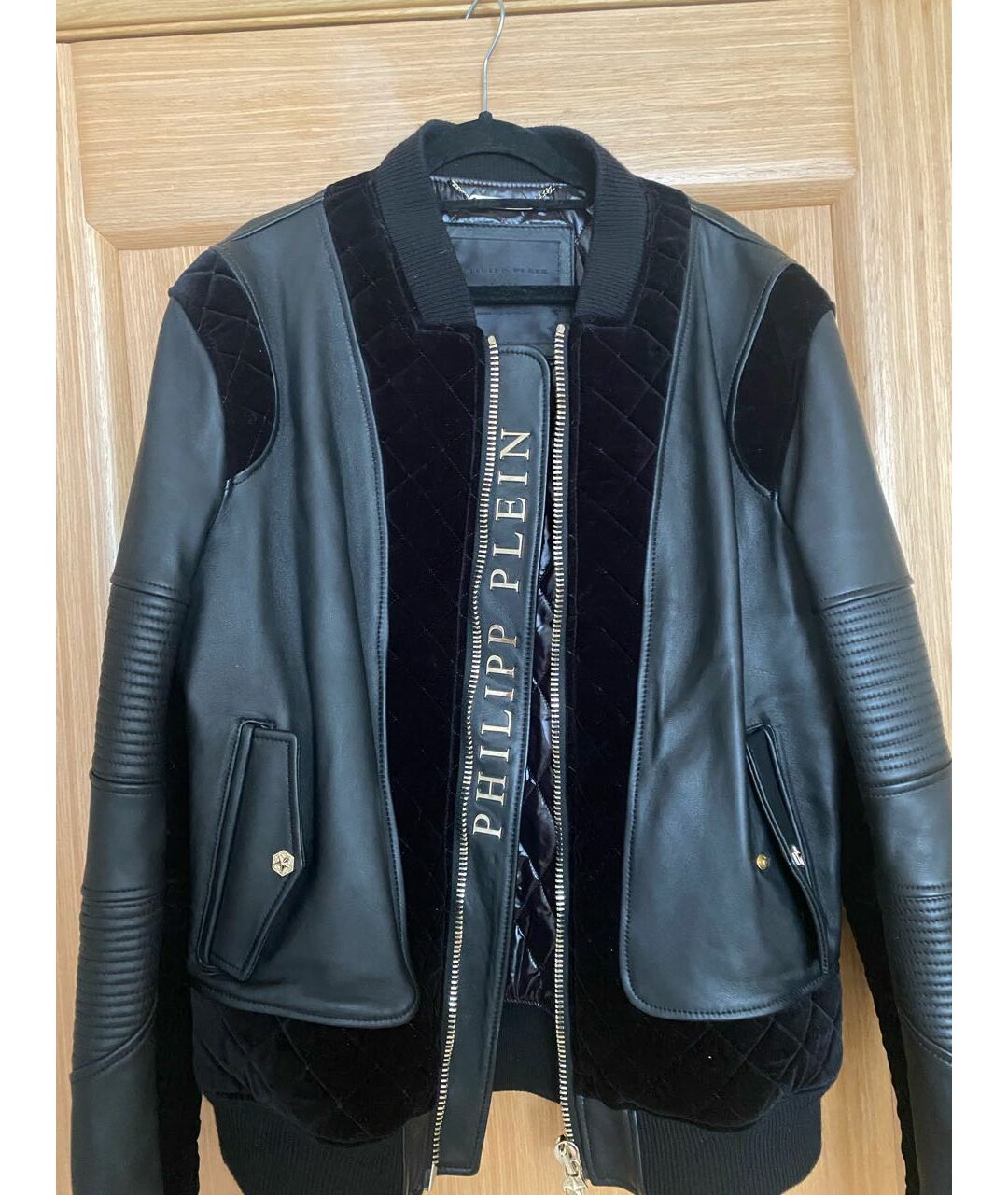 PHILIPP PLEIN Черная кожаная куртка, фото 6