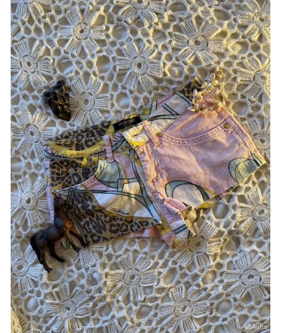 ROBERTO CAVALLI Мульти хлопковые шорты, фото 4