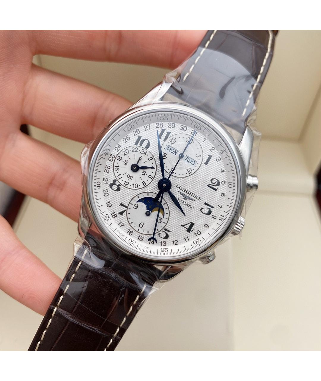 LONGINES Серебряные стальные часы, фото 4