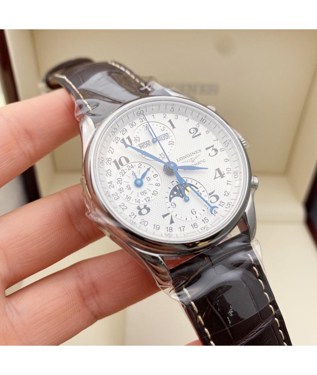 LONGINES Серебряные стальные часы, фото 3