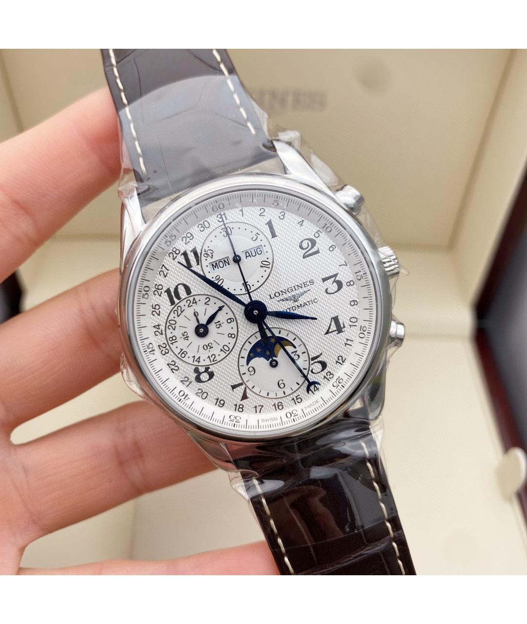 LONGINES Серебряные стальные часы, фото 5