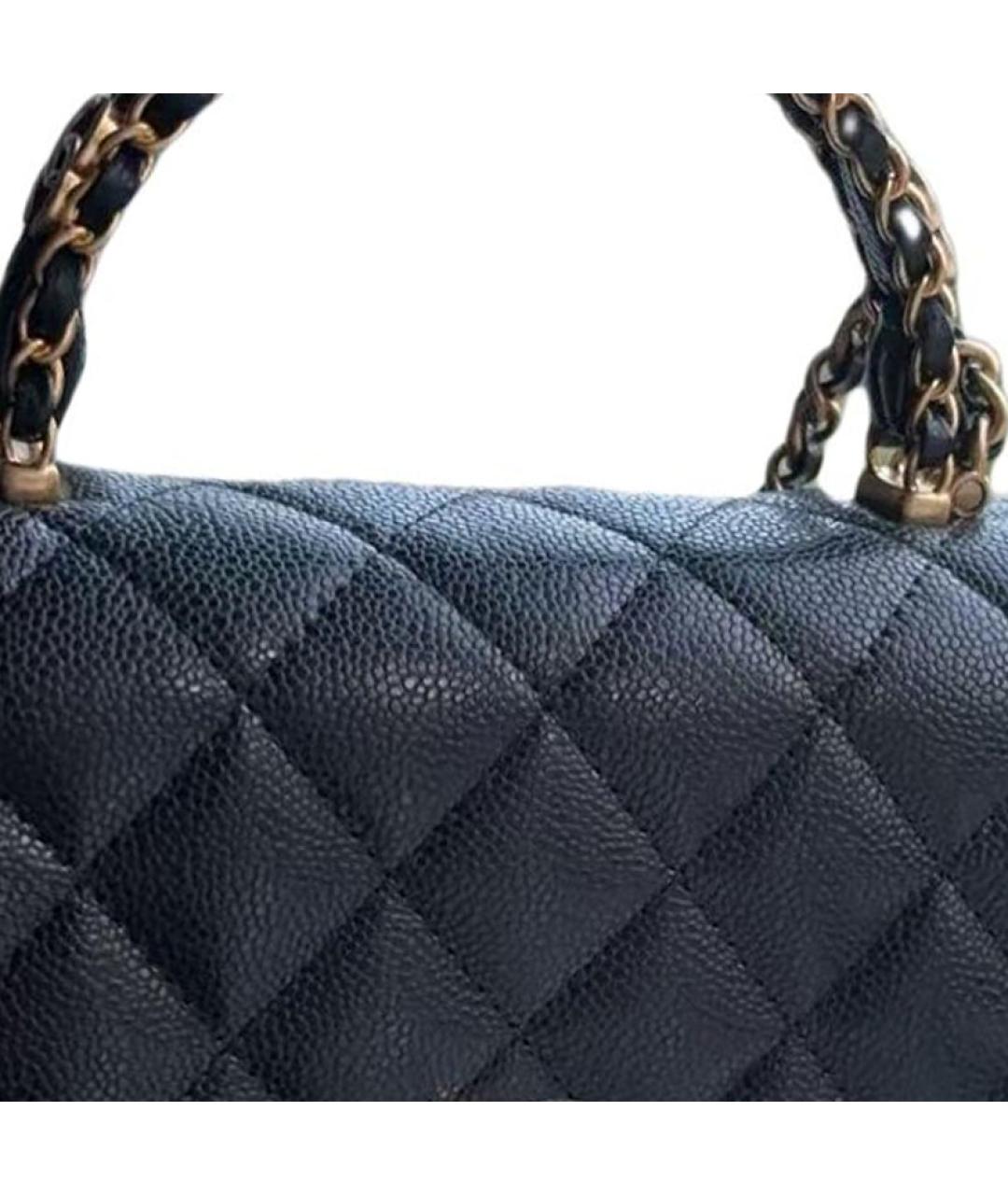 CHANEL Черная кожаная сумка через плечо, фото 2