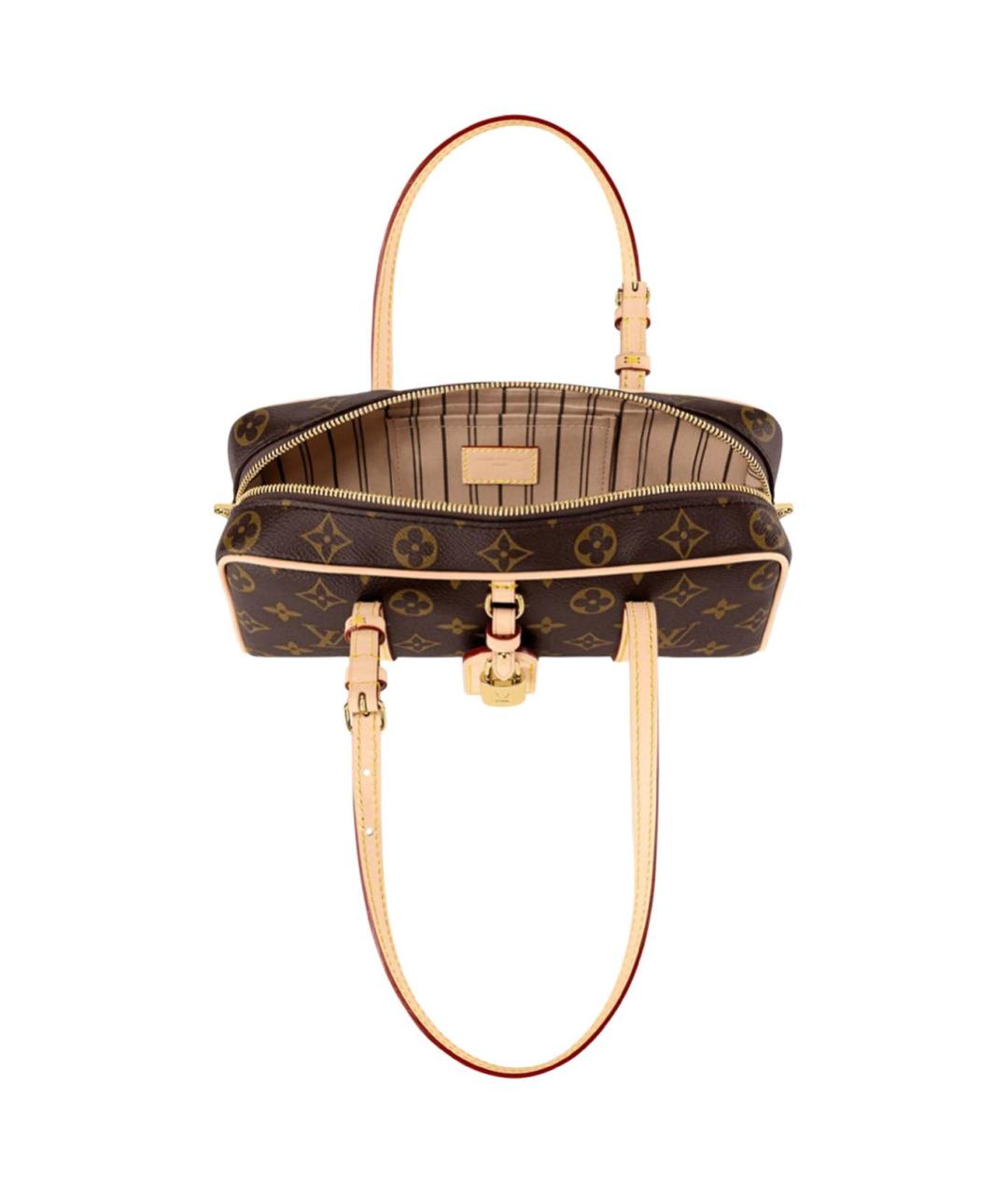 LOUIS VUITTON Коричневая сумка с короткими ручками, фото 4