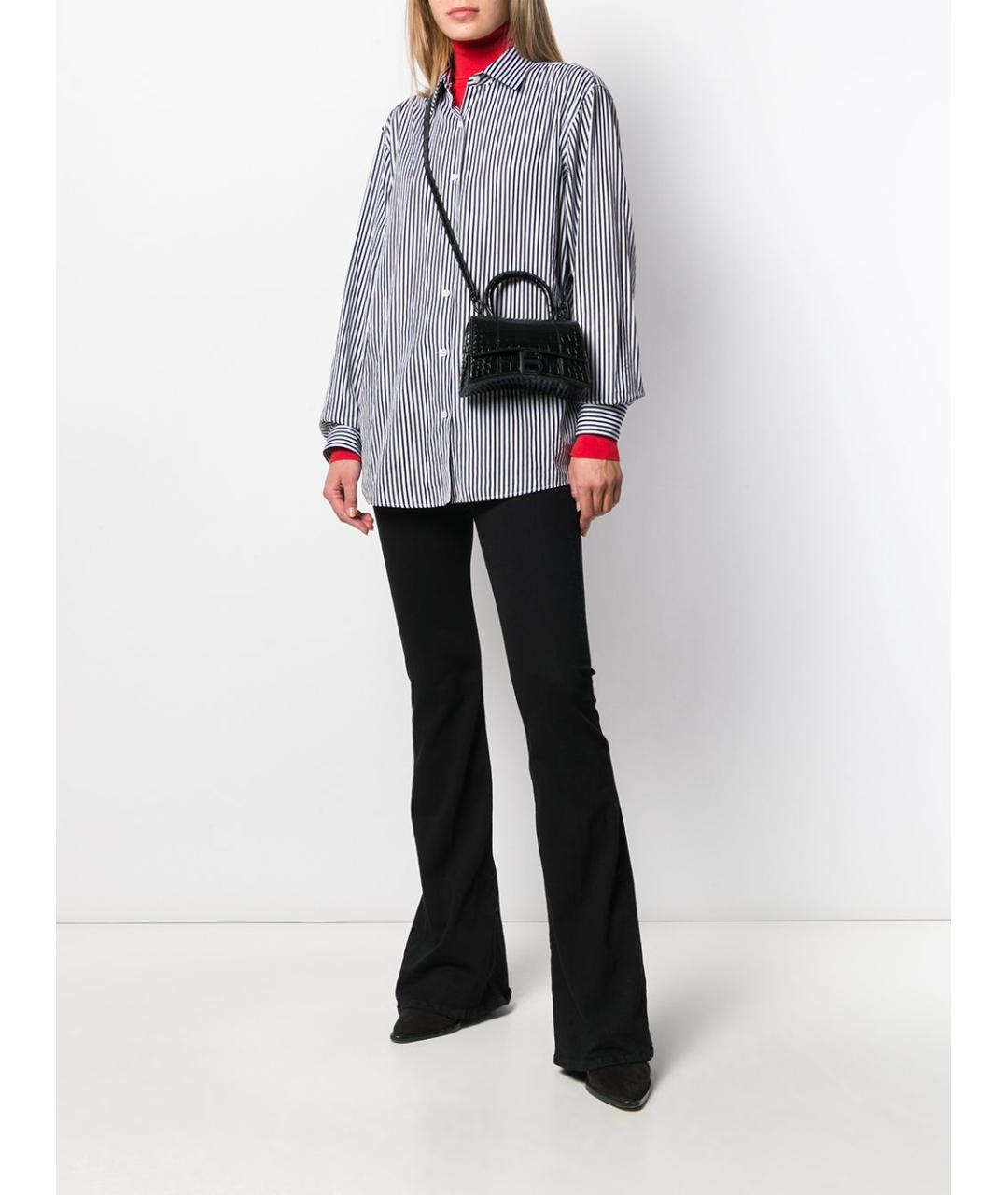 BALENCIAGA Черная кожаная сумка с короткими ручками, фото 2