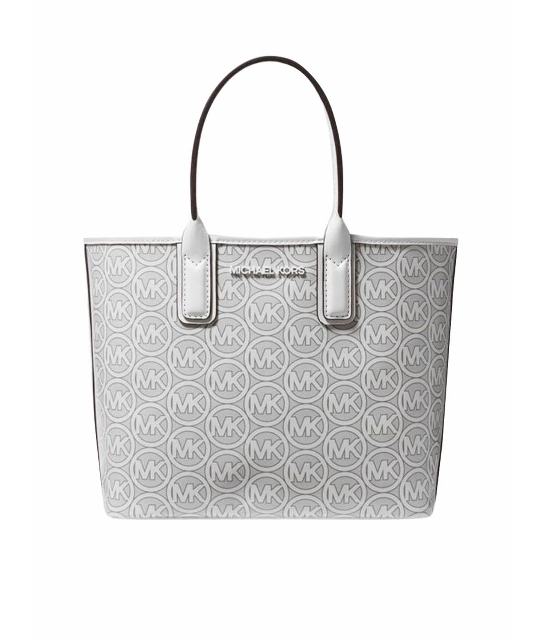 MICHAEL KORS Белая сумка тоут из искусственной кожи, фото 1