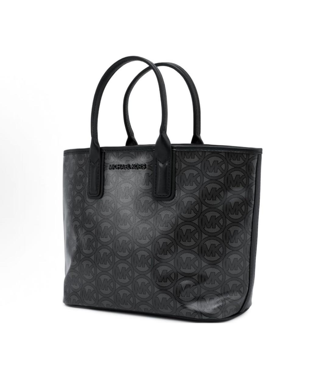MICHAEL KORS Черная сумка тоут из искусственной кожи, фото 2