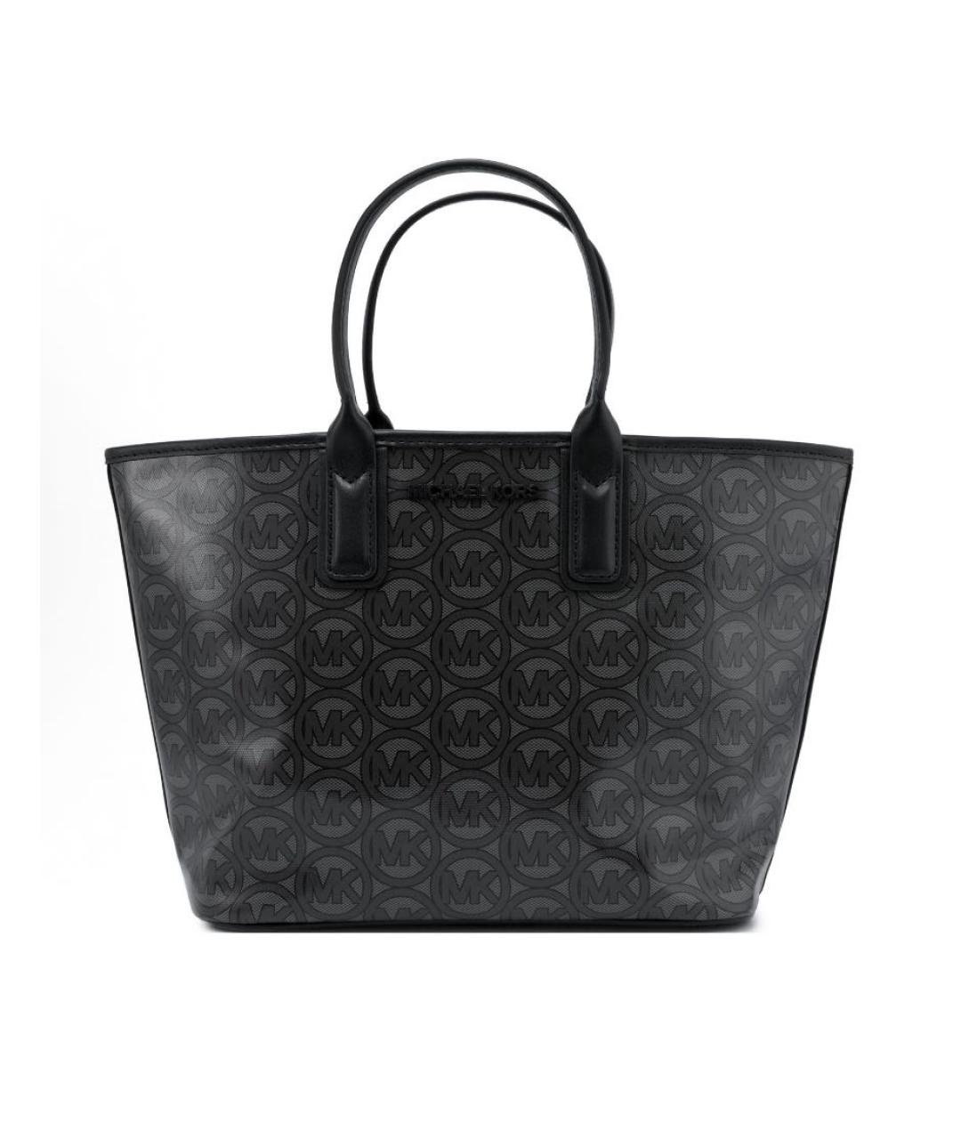 MICHAEL KORS Черная сумка тоут из искусственной кожи, фото 1