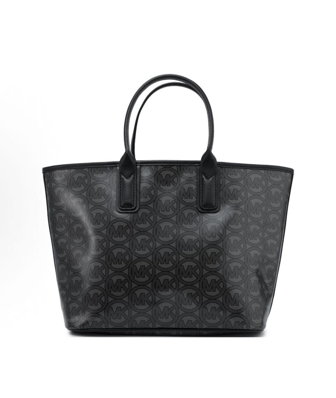 MICHAEL KORS Черная сумка тоут из искусственной кожи, фото 3