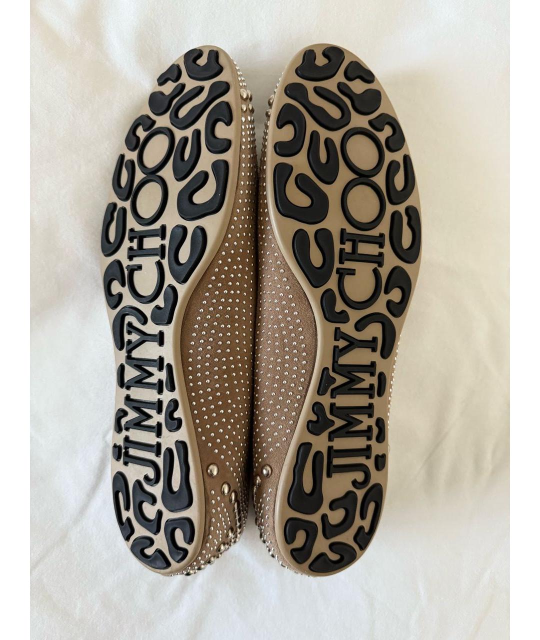 JIMMY CHOO Бежевые балетки, фото 5