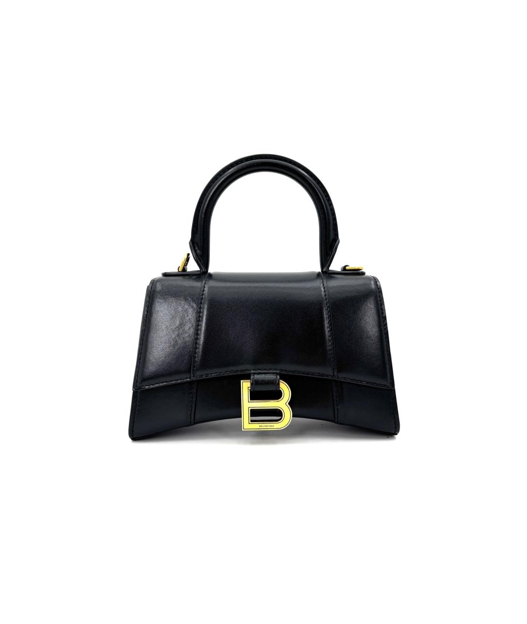 BALENCIAGA Черная кожаная сумка с короткими ручками, фото 8