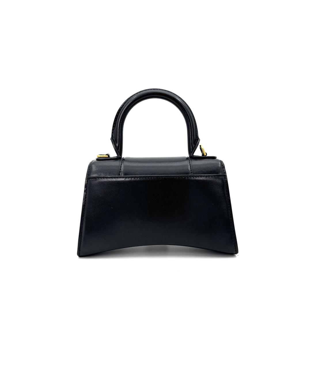 BALENCIAGA Черная кожаная сумка с короткими ручками, фото 2