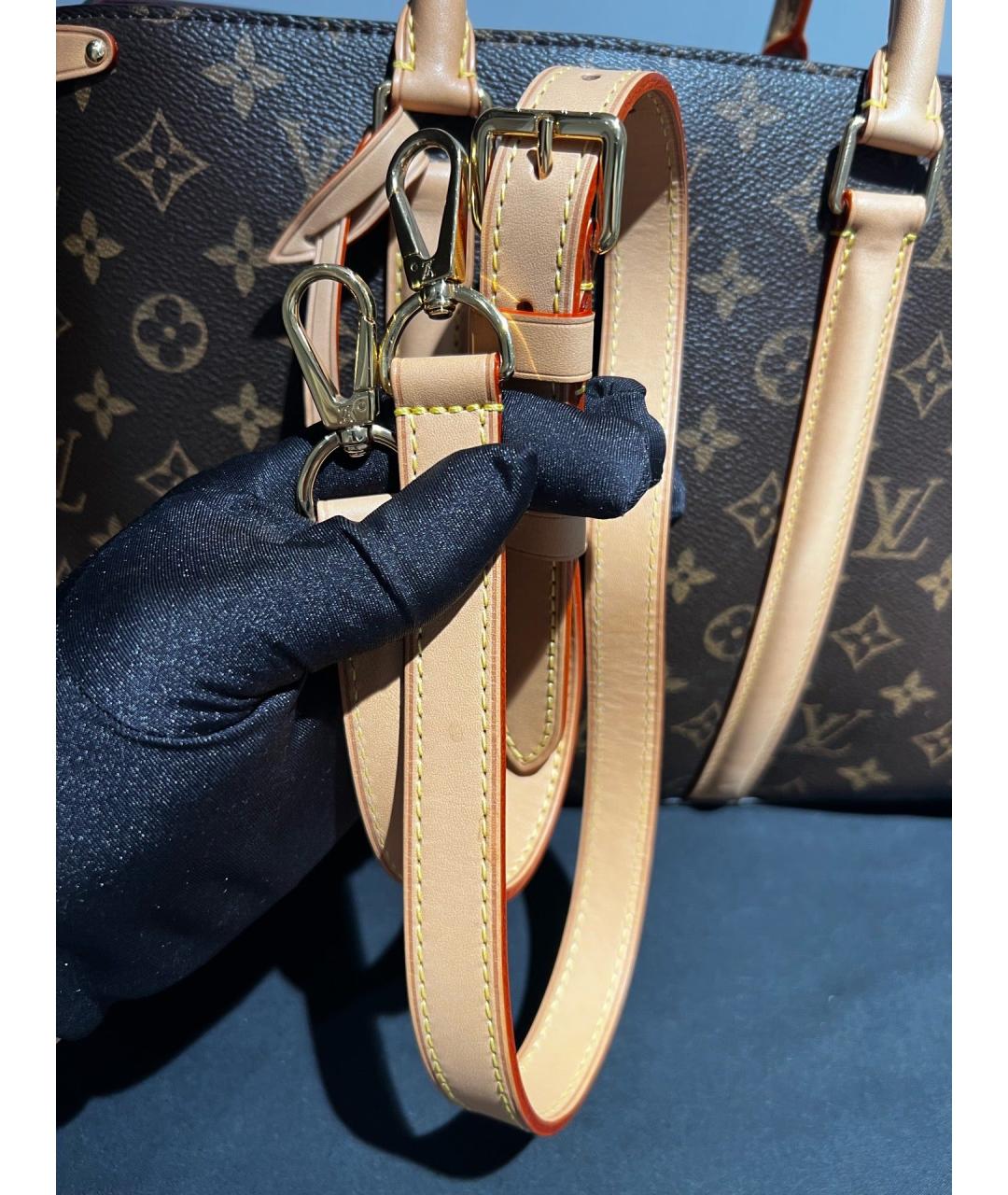 LOUIS VUITTON Коричневая сумка с короткими ручками, фото 6
