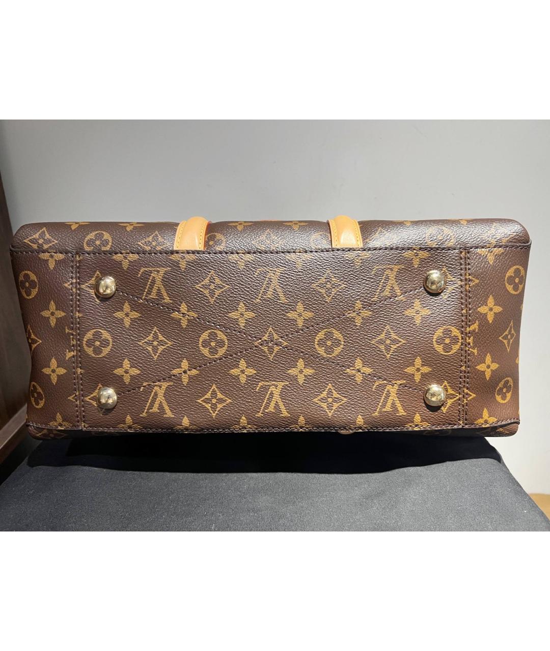 LOUIS VUITTON Коричневая сумка с короткими ручками, фото 5