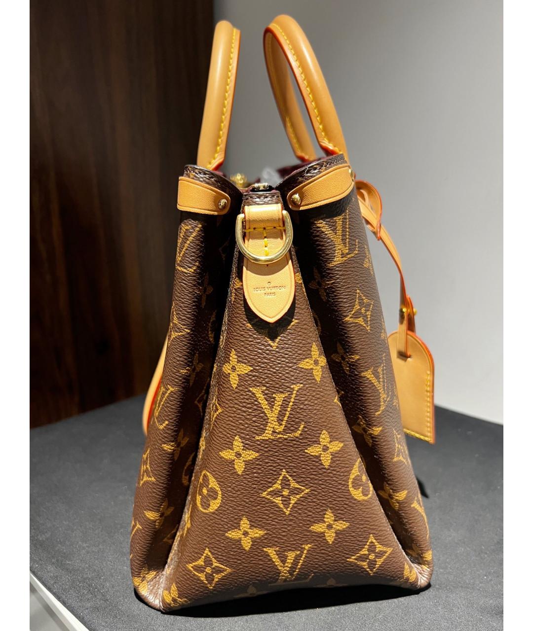 LOUIS VUITTON Коричневая сумка с короткими ручками, фото 4