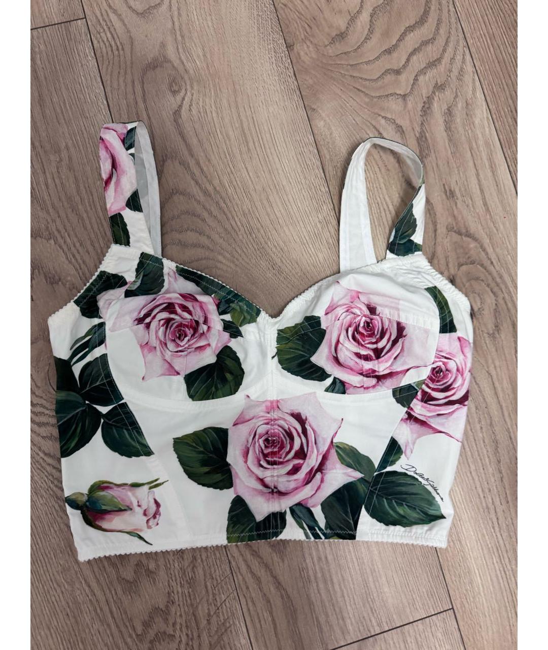 DOLCE&GABBANA Белый хлопковый костюм с брюками, фото 3