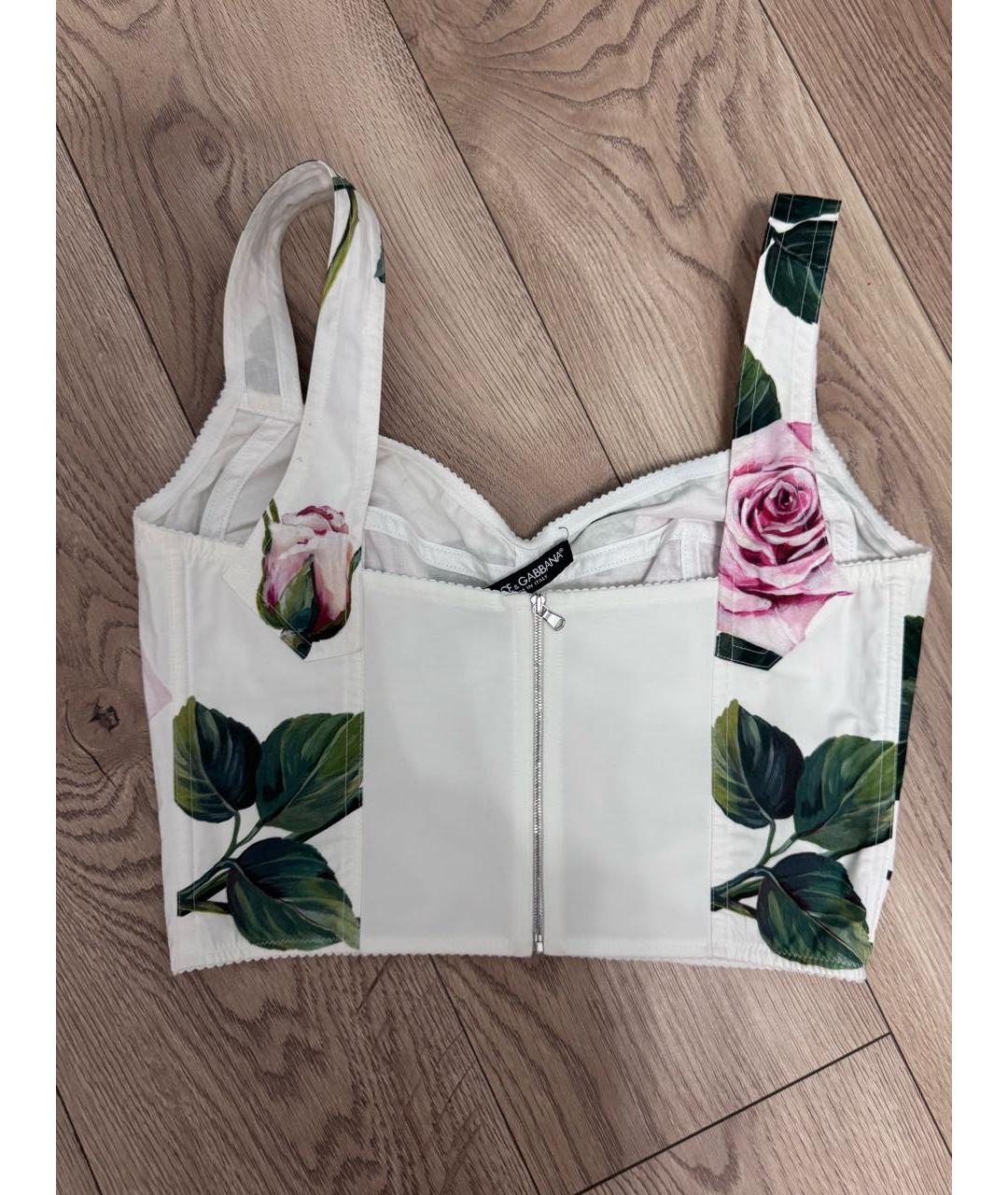 DOLCE&GABBANA Белый хлопковый костюм с брюками, фото 7