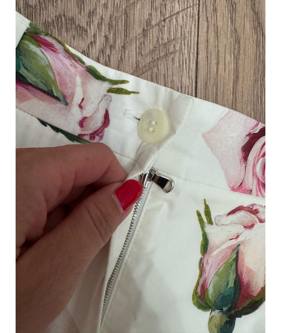 DOLCE&GABBANA Белый хлопковый костюм с брюками, фото 8