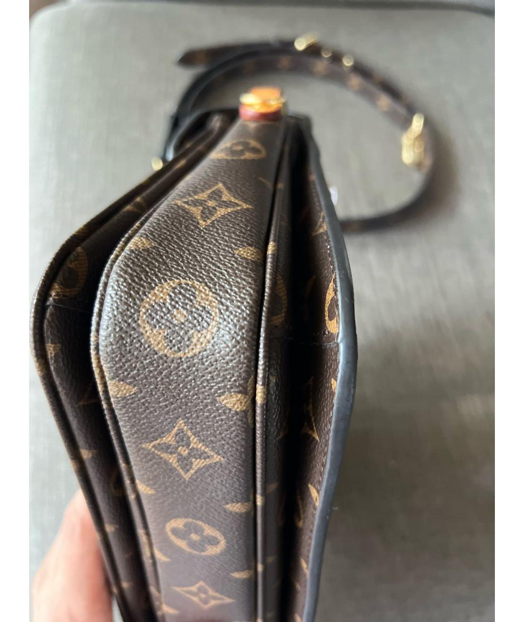 LOUIS VUITTON Коричневая сумка с короткими ручками, фото 6