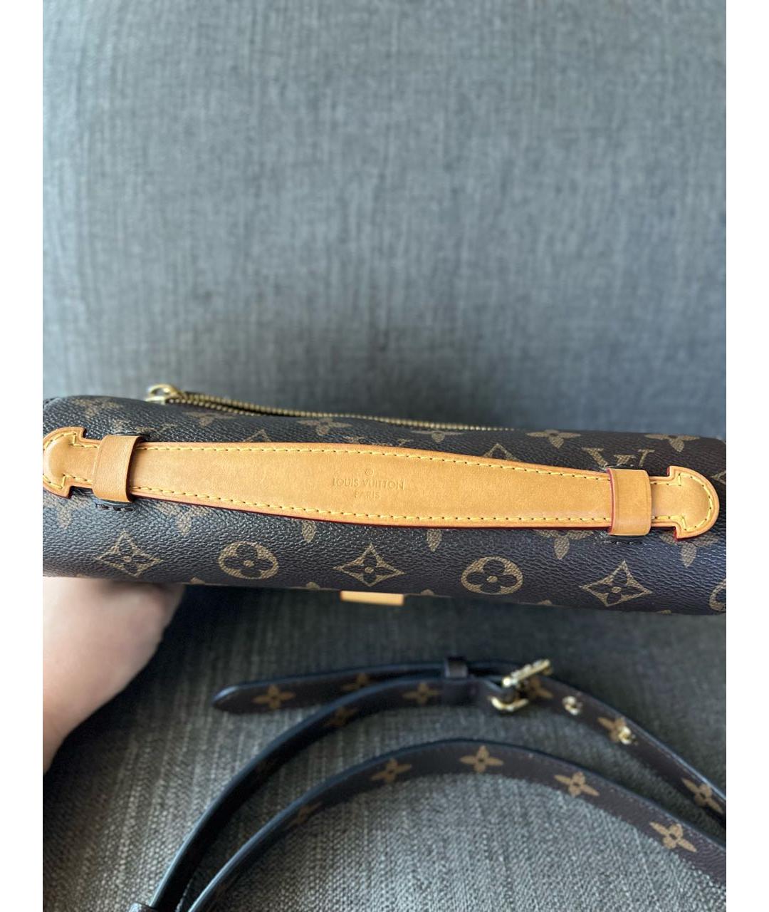 LOUIS VUITTON Коричневая сумка с короткими ручками, фото 4