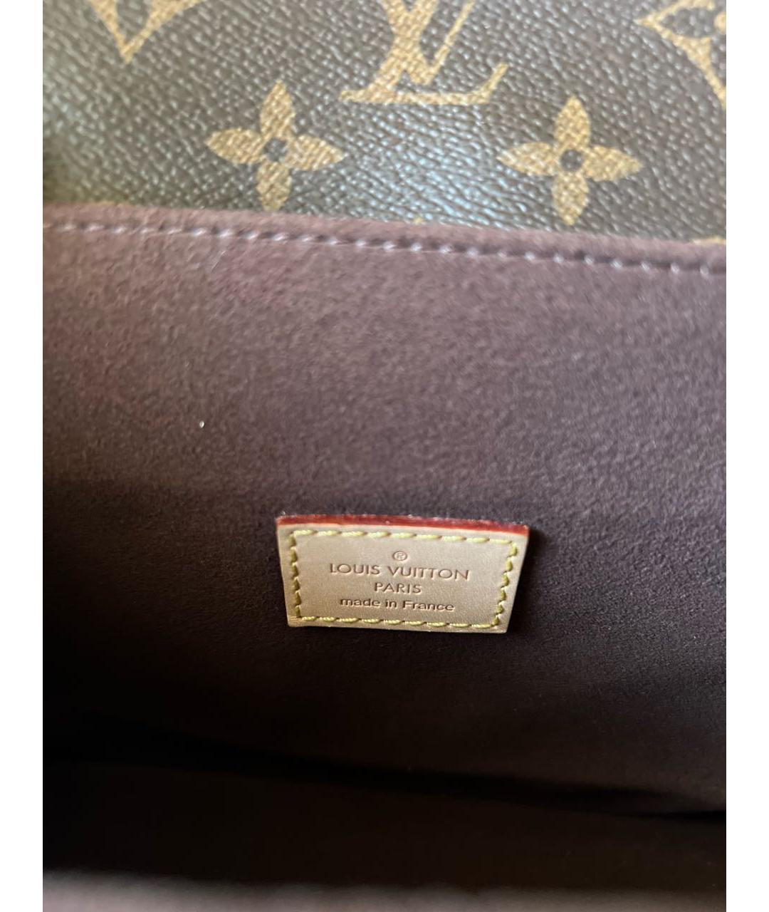 LOUIS VUITTON Коричневая сумка с короткими ручками, фото 7