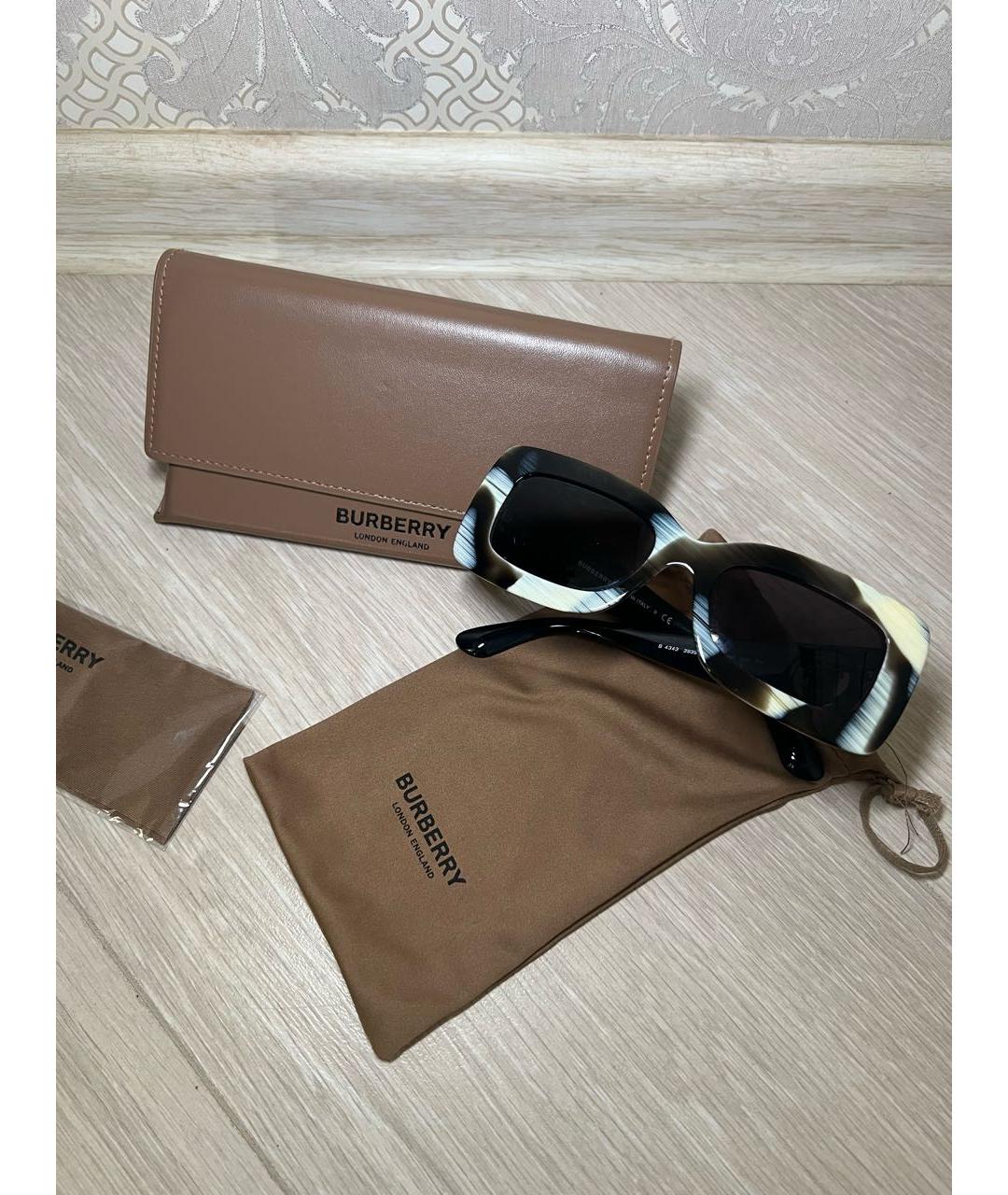 BURBERRY Пластиковые солнцезащитные очки, фото 4