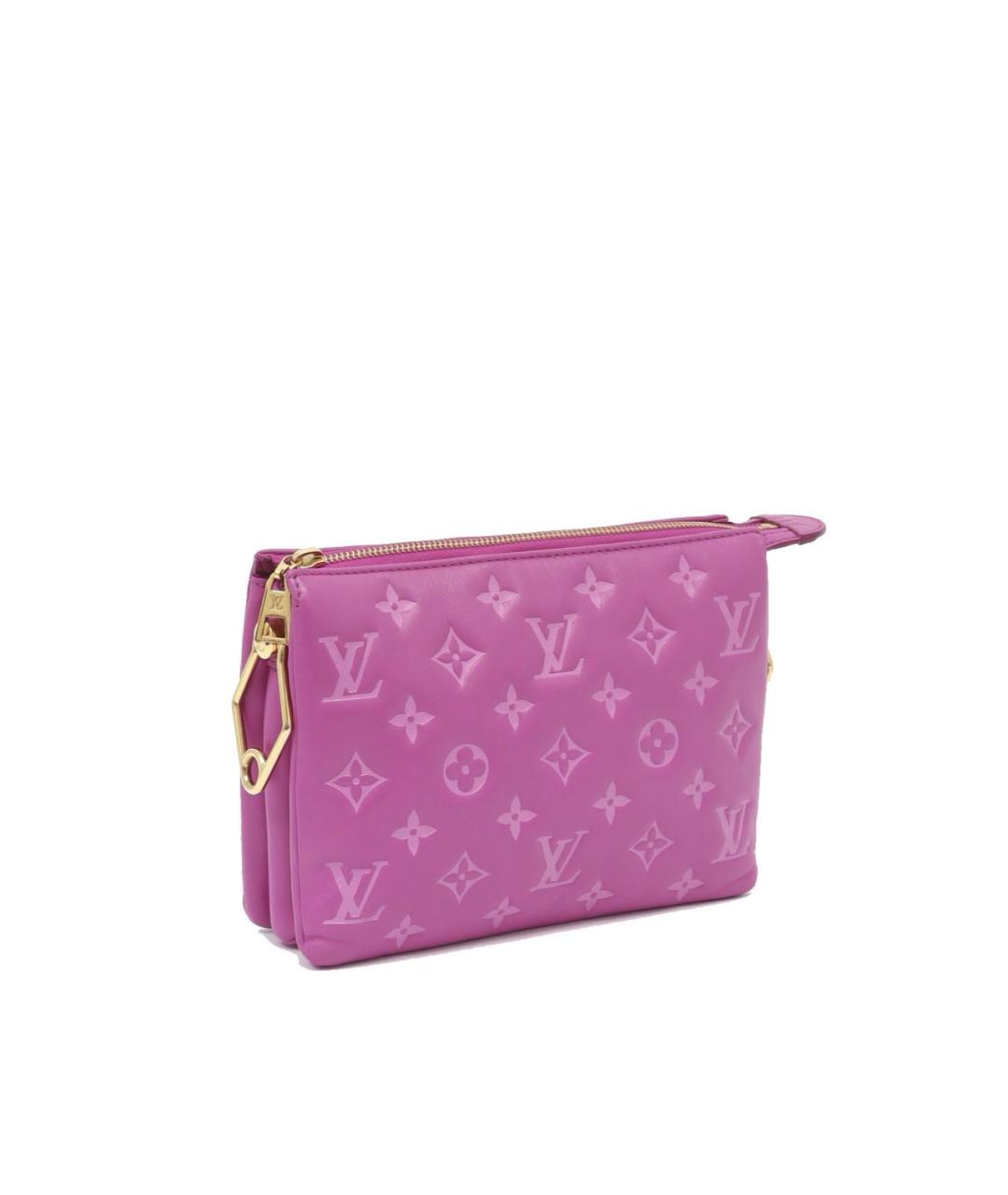 LOUIS VUITTON Розовая кожаная сумка через плечо, фото 3