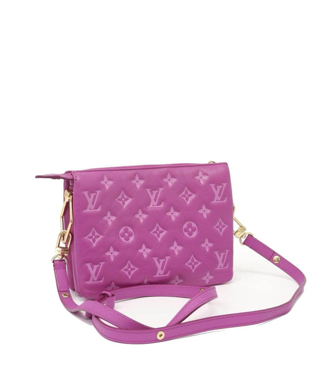 LOUIS VUITTON Розовая кожаная сумка через плечо, фото 2